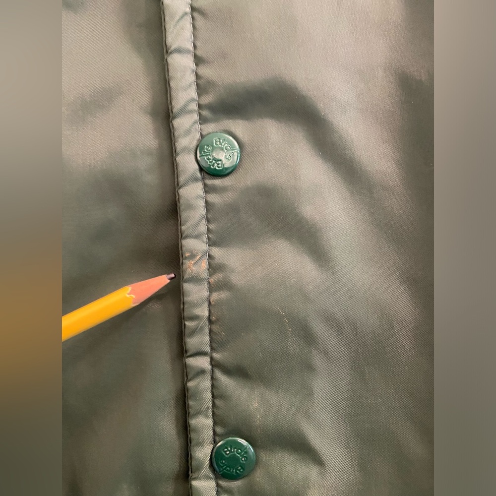 Vintage Birdie Green Coach Jacket Windbreaker Snap George Woods Open Golf XXL - Picture 9 of 10